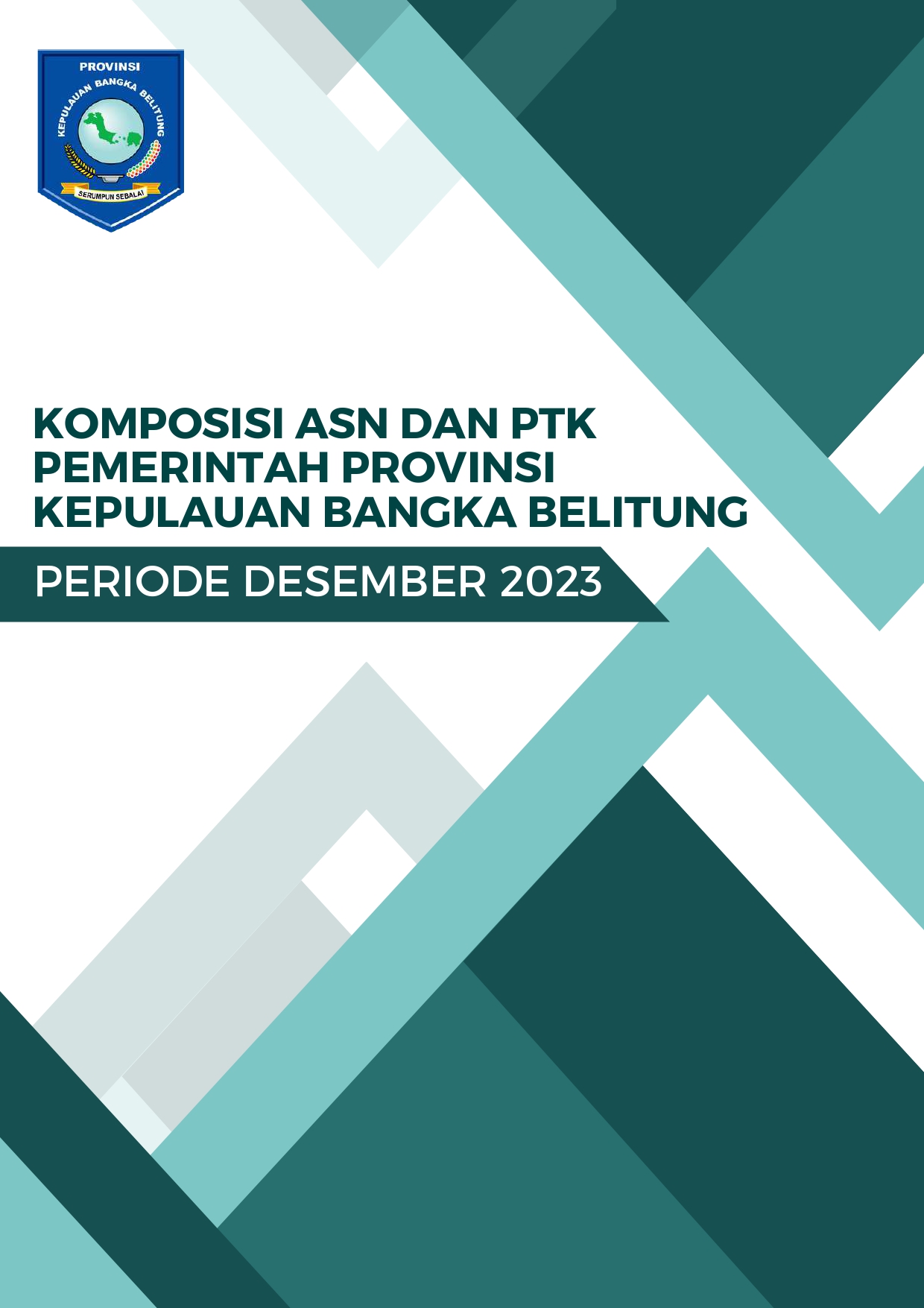 Komposisi ASN dan PTK Pemerintah Provinsi Kepulauan Bangka Belitung Periode Januari - Desember 2023